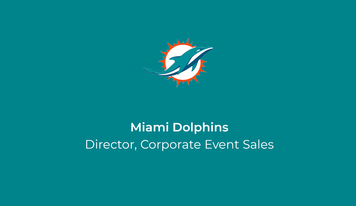 director-corporate event sales - Miami Dolphins