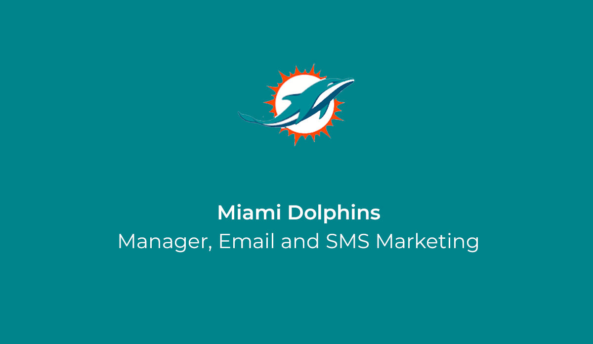 manager-email and sms marketing - miami dolphins