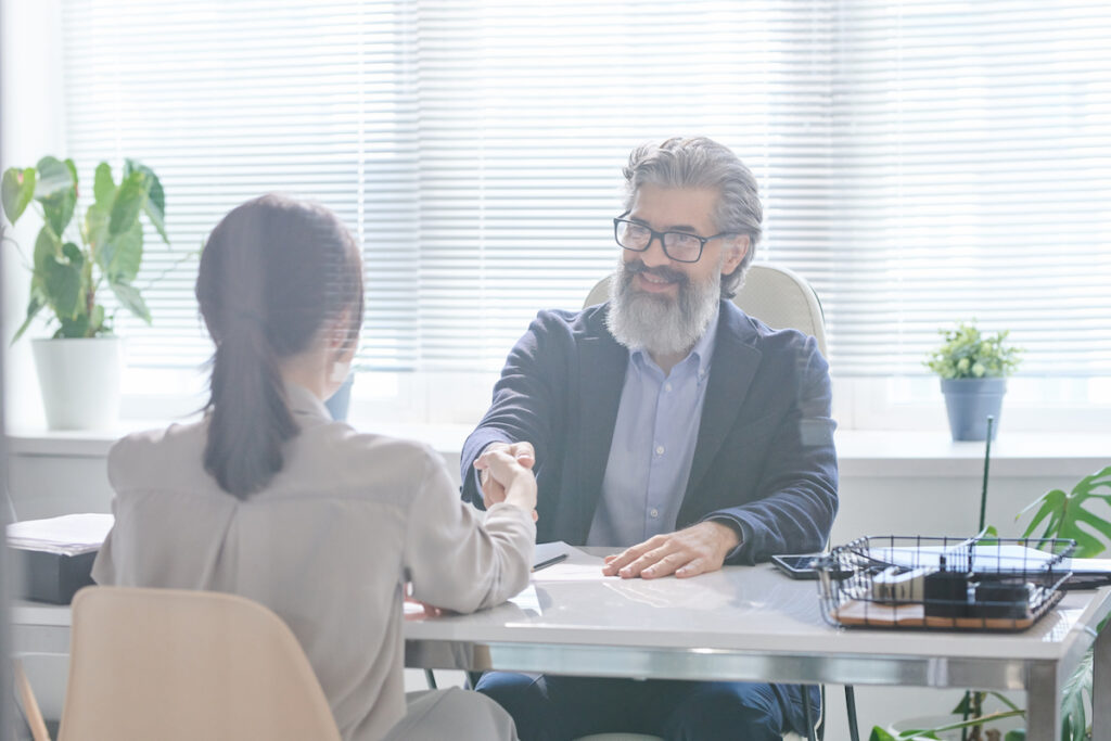 Woman Getting New Job