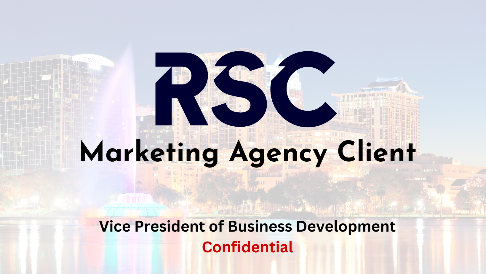 Confidential - VP of Business Development